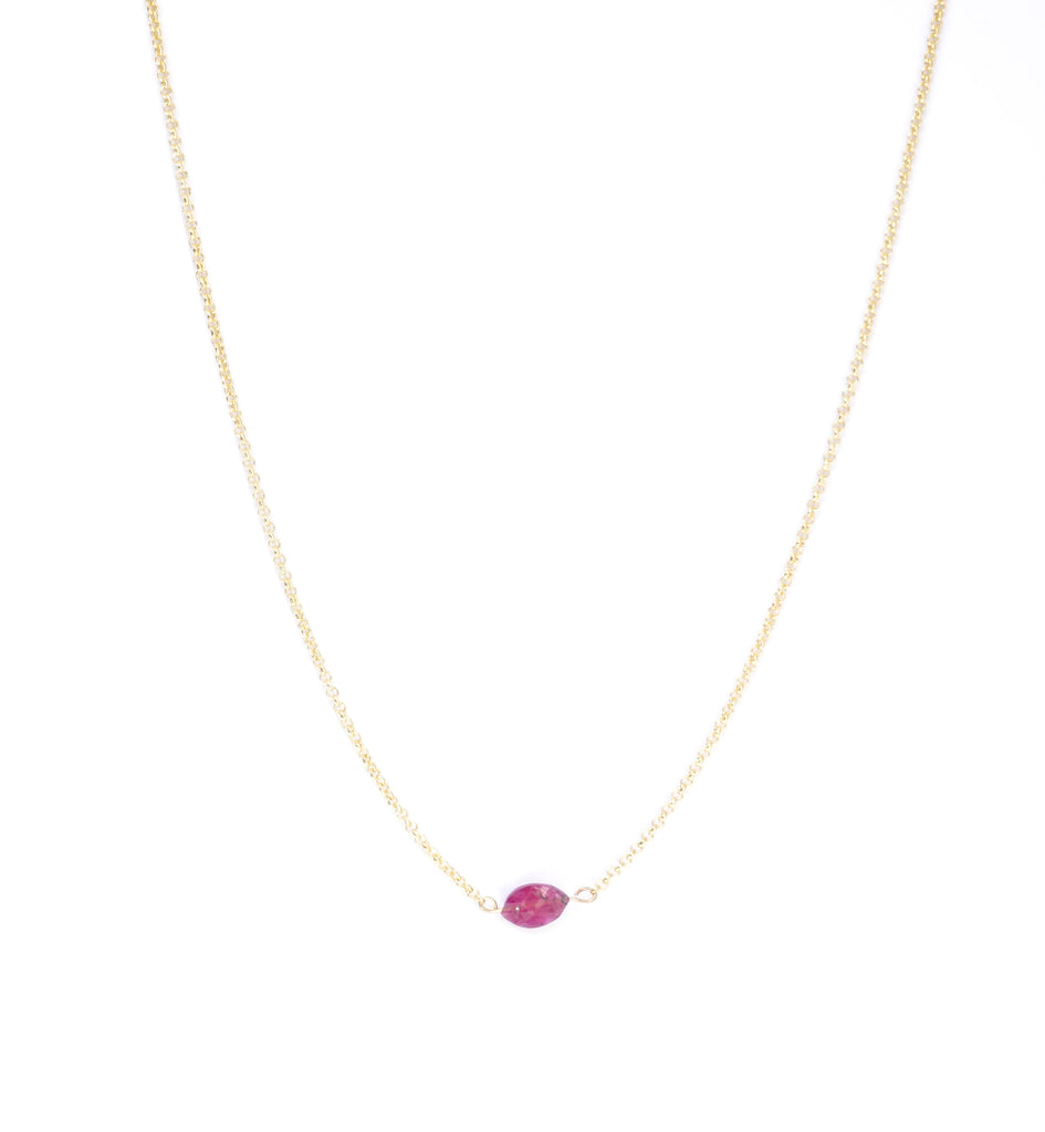 tourmaline gold plated silver necklace